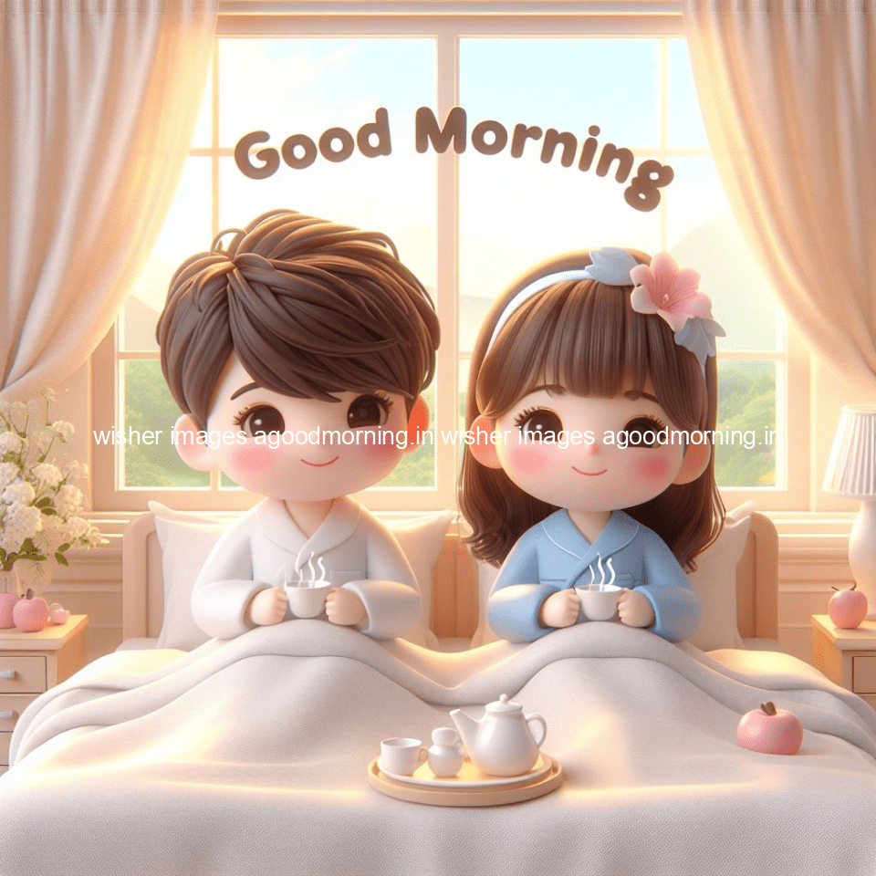 135+ HD Good Morning Images with couple || Free Download 114 good morning images with couple in the bad with beautiful background and cute d cartoon images ()