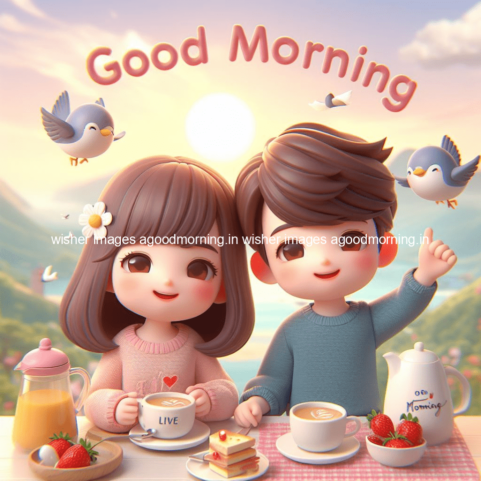 135+ HD Good Morning Images with couple || Free Download 116 good morning images with couple in the bad with beautiful background and cute d cartoon images ()