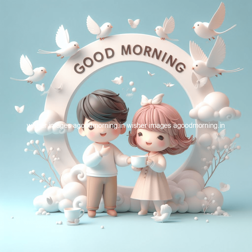 135+ HD Good Morning Images with couple || Free Download 119 good morning images with couple in the bad with beautiful background and cute d cartoon images ()