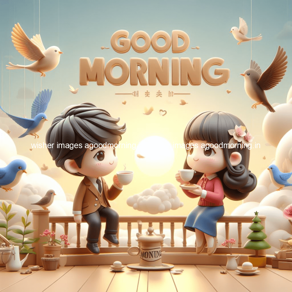 135+ HD Good Morning Images with couple || Free Download 120 good morning images with couple in the bad with beautiful background and cute d cartoon images ()