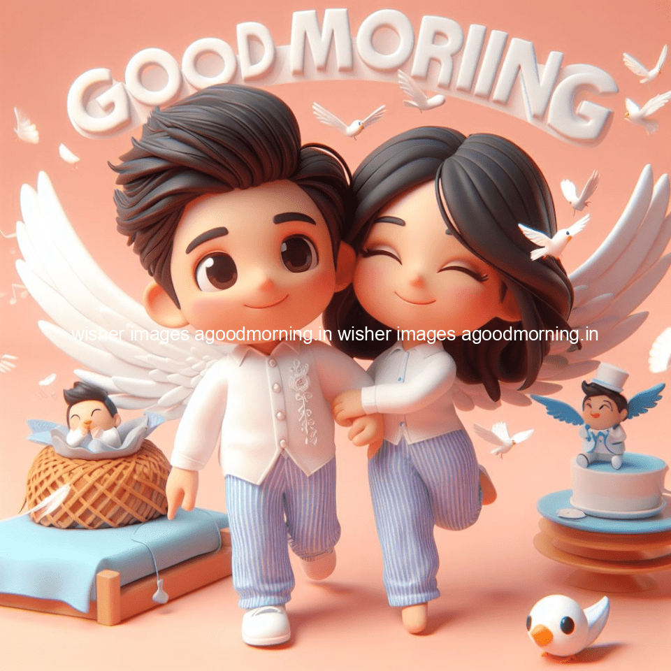 135+ HD Good Morning Images with couple || Free Download 132 good morning images with couple in the bad with beautiful background and cute d cartoon images ()