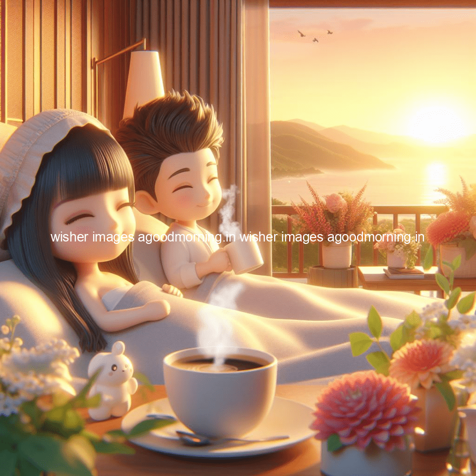 135+ HD Good Morning Images with couple || Free Download 78 good morning images with couple in the bad with beautiful background and cute d cartoon images ()