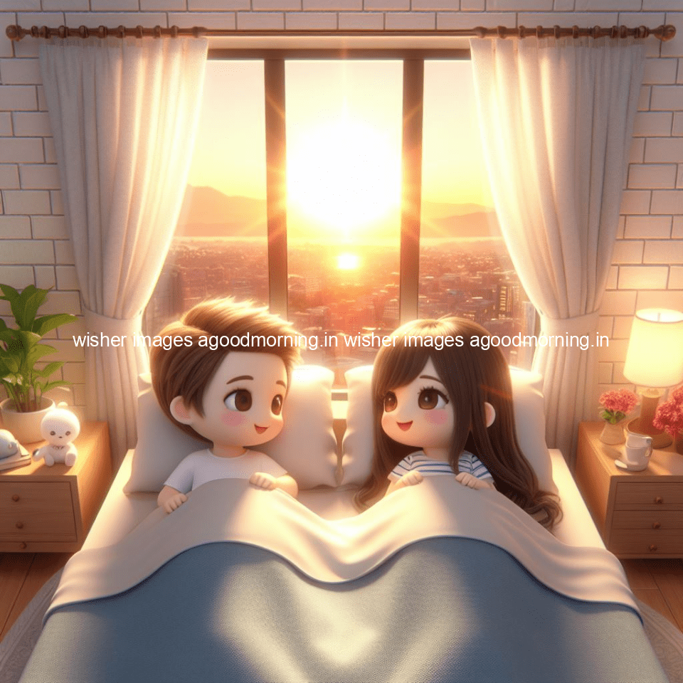 135+ HD Good Morning Images with couple || Free Download 87 good morning images with couple in the bad with beautiful background and cute d cartoon images ()