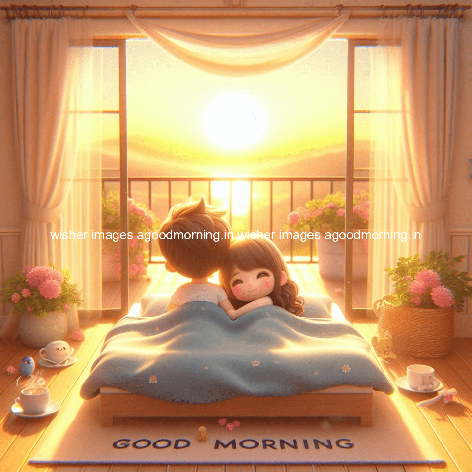 135+ HD Good Morning Images with couple || Free Download 91 good morning images with couple in the bad with beautiful background and cute d cartoon images ()