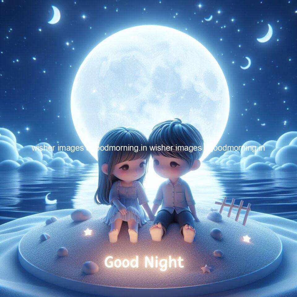 145+ Good Night Couple Images || Free Download 115 good night couple image with behind the beautifull moon the couple is walking in road with good night ()
