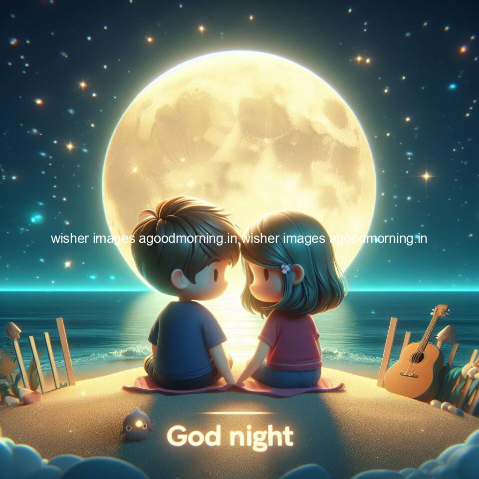 145+ Good Night Couple Images || Free Download 117 good night couple image with behind the beautifull moon the couple is walking in road with good night ()