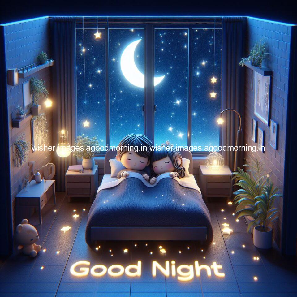 145+ Good Night Couple Images || Free Download 75 good night couple image with behind the beautifull moon the couple is walking in road with good night ()