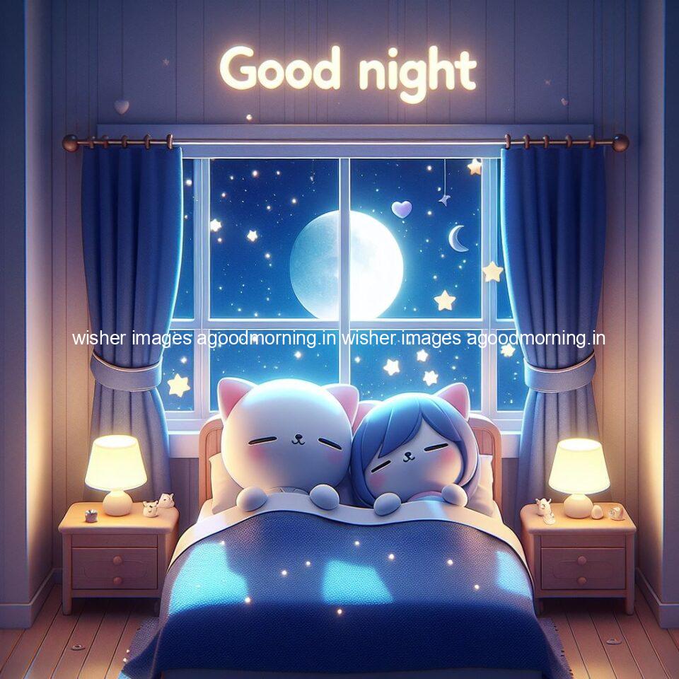 145+ Good Night Couple Images || Free Download 49 good night couple image with behind the beautifull moon the couple is walking in road with good night ()