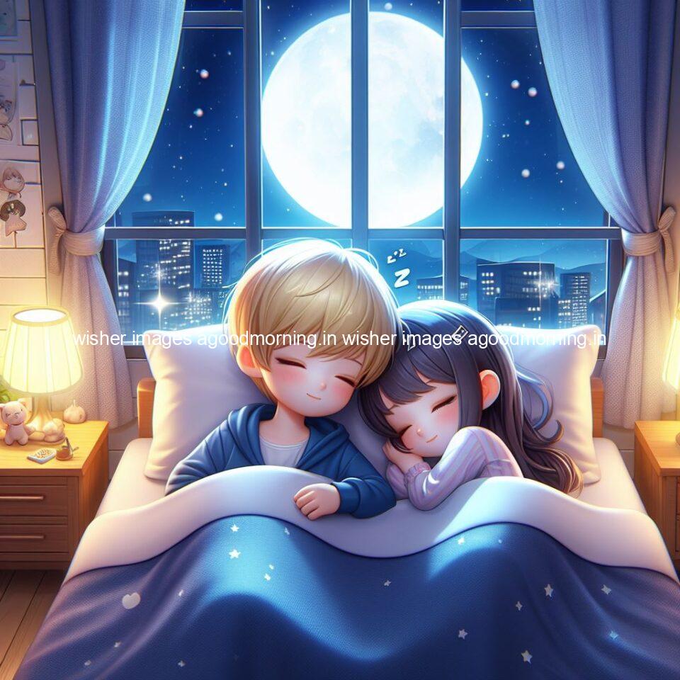 145+ Good Night Couple Images || Free Download 42 good night couple image with behind the beautifull moon the couple is walking in road with good night ()