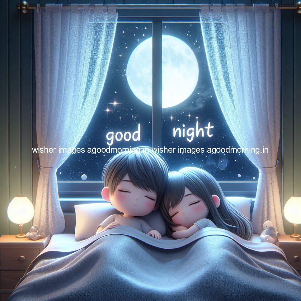 145+ Good Night Couple Images || Free Download 46 good night couple image with behind the beautifull moon the couple is walking in road with good night ()