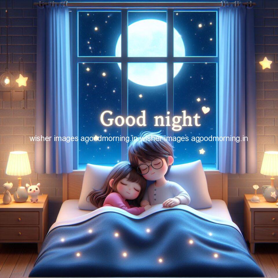 145+ Good Night Couple Images || Free Download 82 good night couple image with behind the beautifull moon the couple is walking in road with good night ()