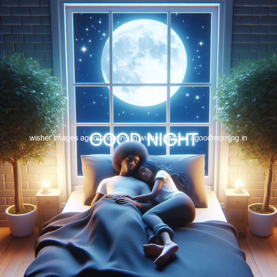 145+ Good Night Couple Images || Free Download 47 good night couple image with behind the beautifull moon the couple is walking in road with good night ()