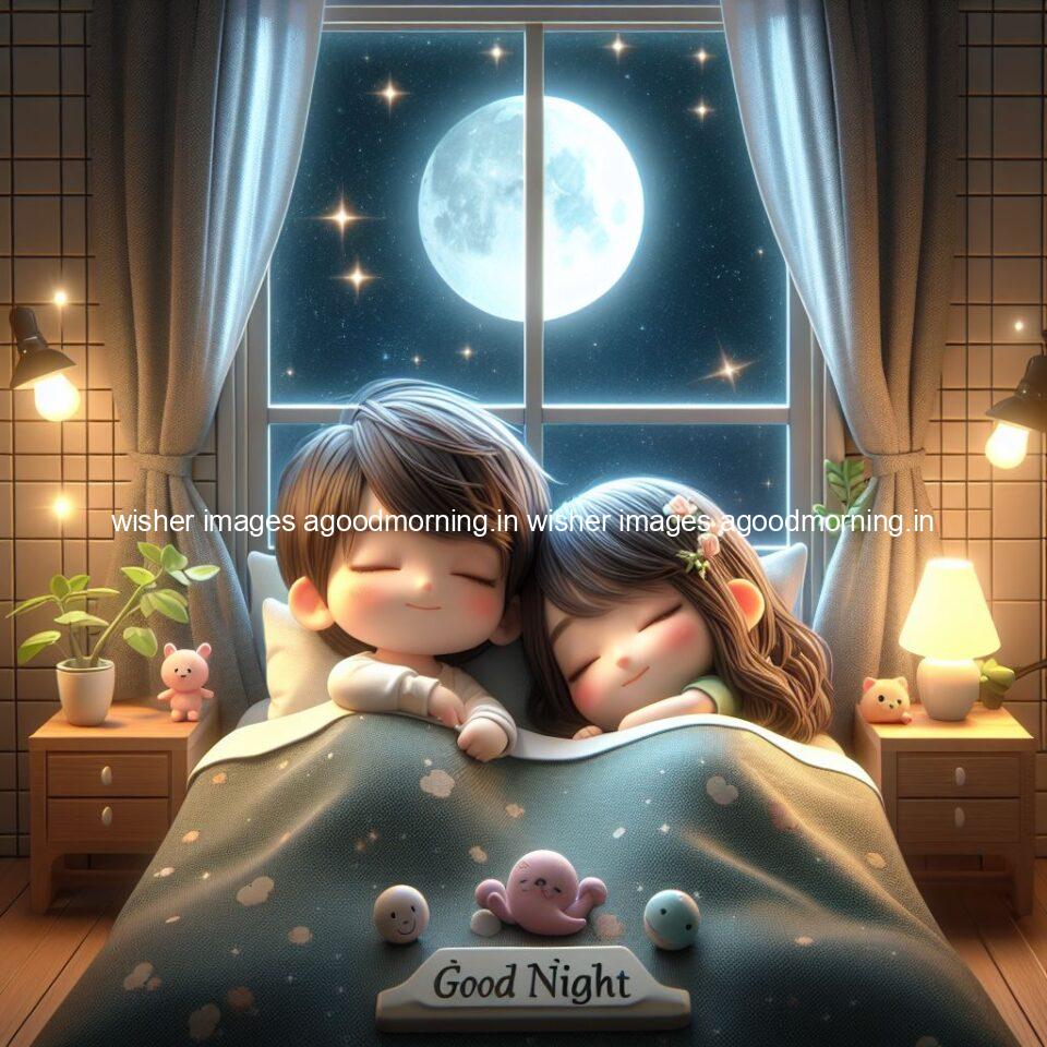 145+ Good Night Couple Images || Free Download 87 good night couple image with behind the beautifull moon the couple is walking in road with good night ()