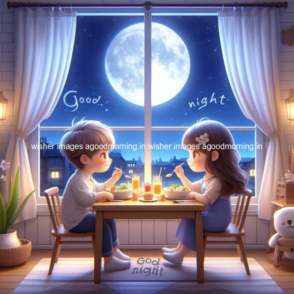 145+ Good Night Couple Images || Free Download 88 good night couple image with behind the beautifull moon the couple is walking in road with good night ()