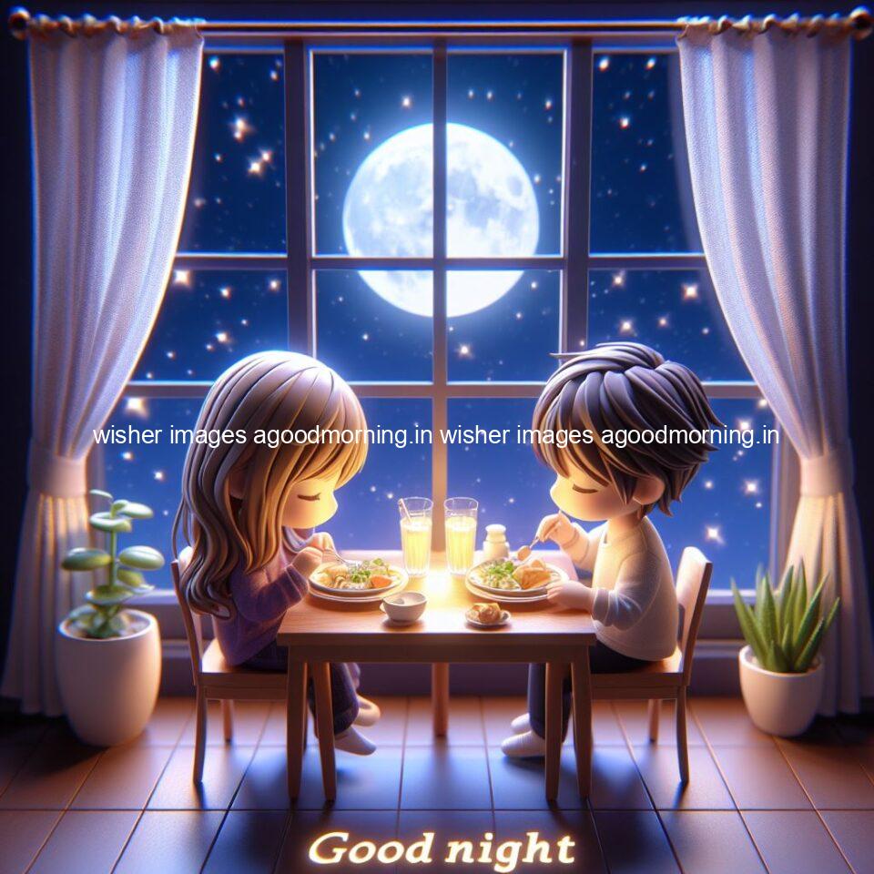 145+ Good Night Couple Images || Free Download 94 good night couple image with behind the beautifull moon the couple is walking in road with good night ()
