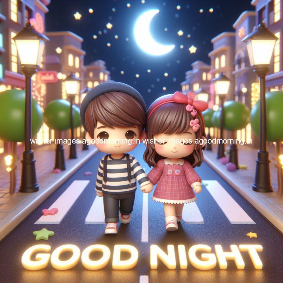 good night images couple romantic cute d couple is seating together with night vibes blue agoodmorning ()