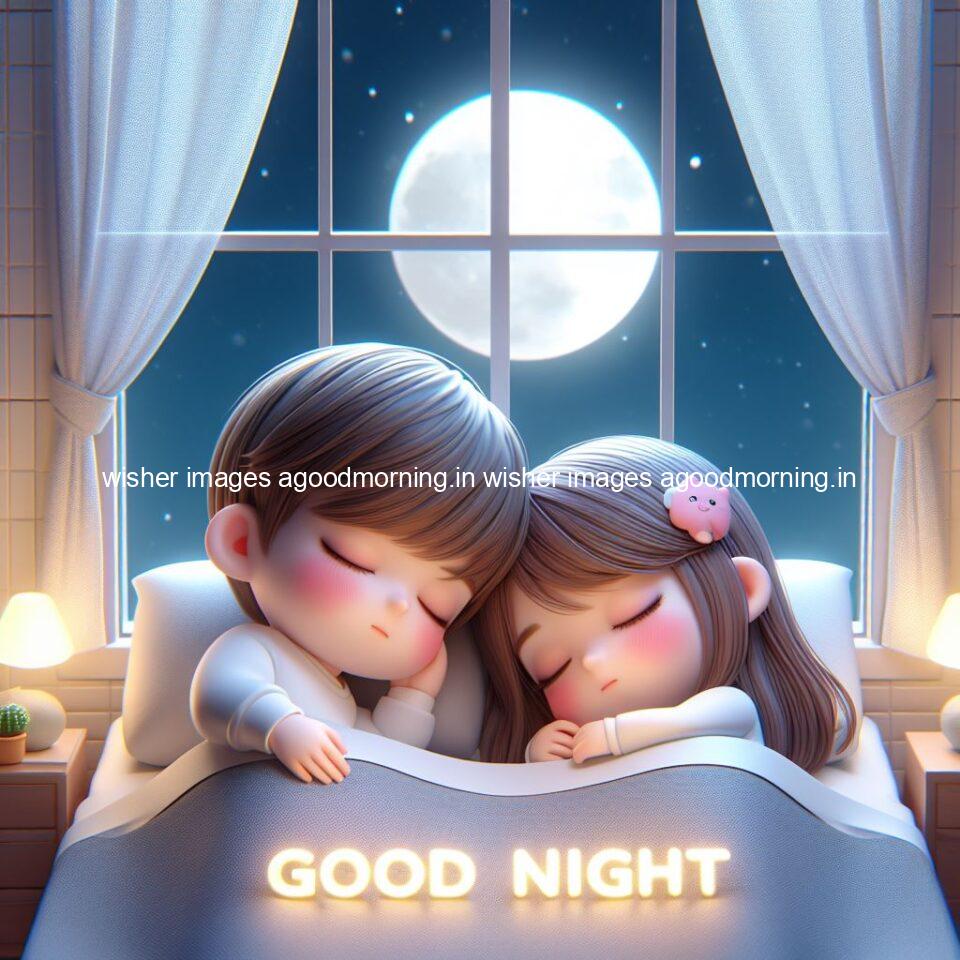 good night images couple romantic cute d couple is seating together with night vibes blue agoodmorning ()