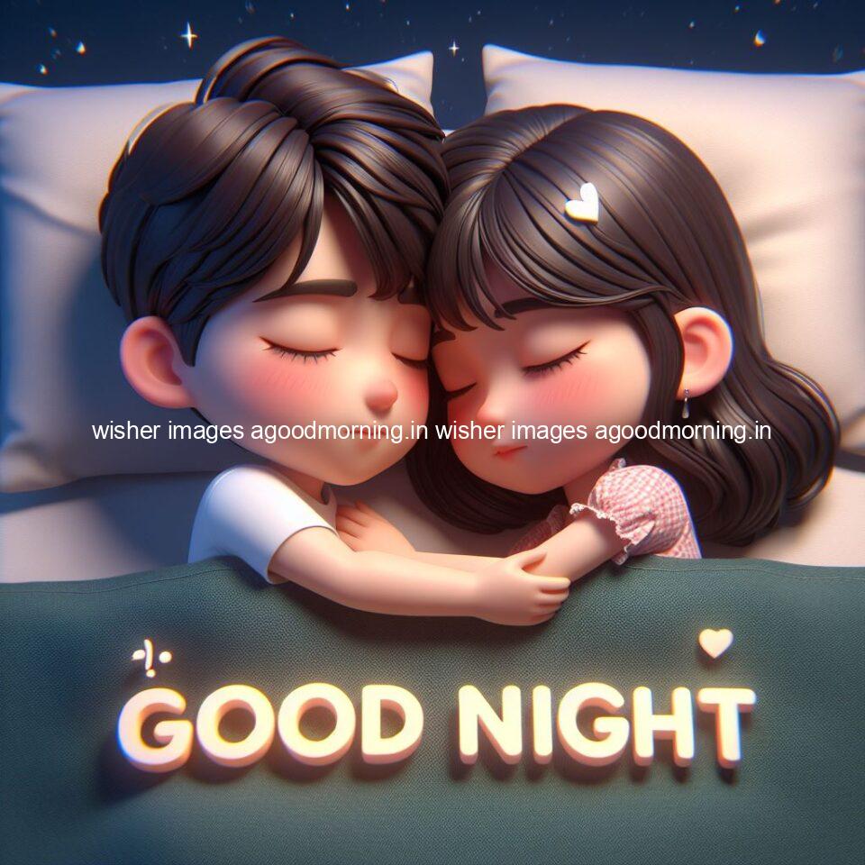 good night images couple romantic cute d couple is seating together with night vibes blue agoodmorning ()