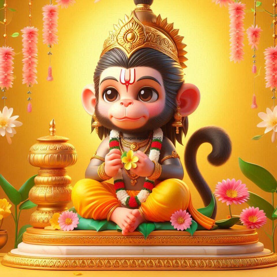 hanuman images hd with beautifull background with amazing flowers ()