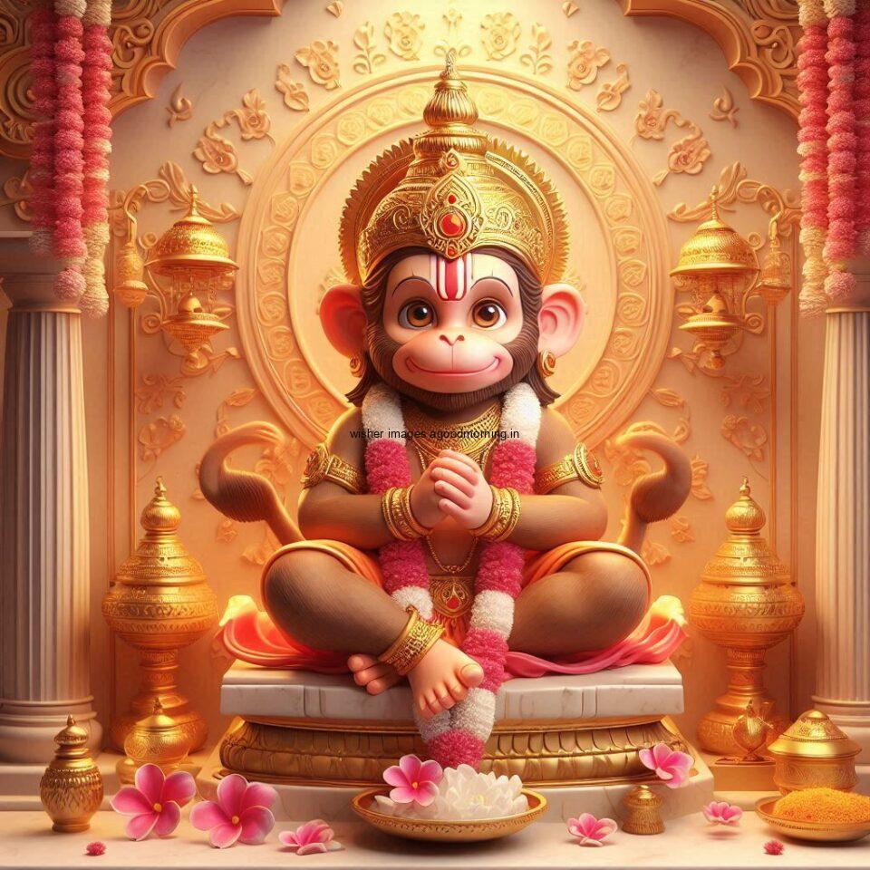 hanuman images hd with beautifull background with amazing flowers ()