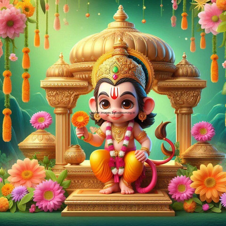 hanuman images hd with beautifull background with amazing flowers ()