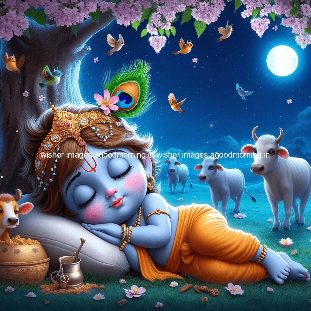 kanha ji ki picture kanha ji hs wallpaper with beautiful background with full garden and blue and green background ()