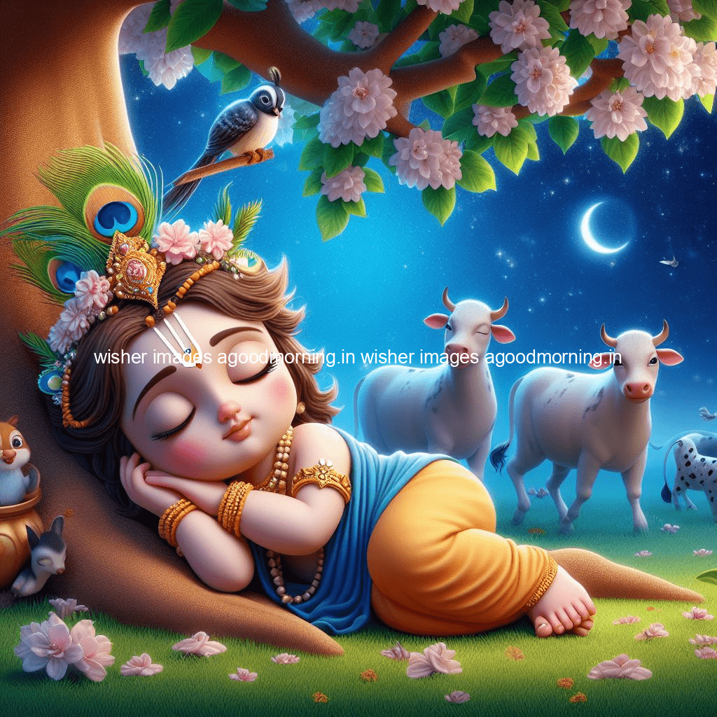 kanha ji ki picture kanha ji hs wallpaper with beautiful background with full garden and blue and green background ()