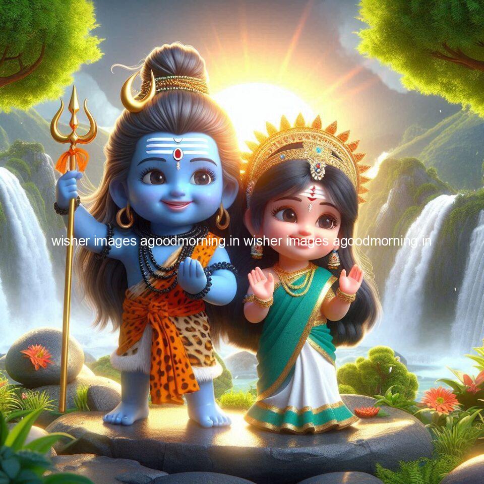 good morning shiva images with amzing love vibes with beautiful background load shiva parvati images sati images ()