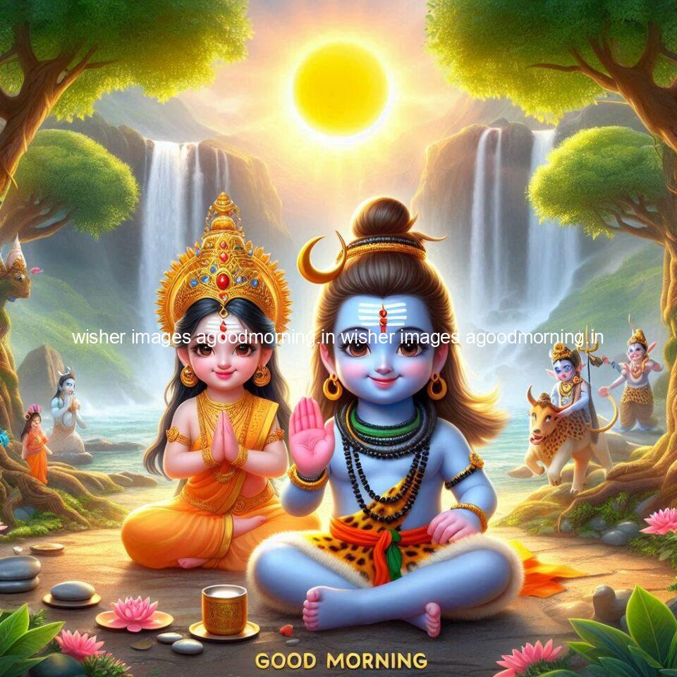 good morning shiva images with amzing love vibes with beautiful background load shiva parvati images sati images ()