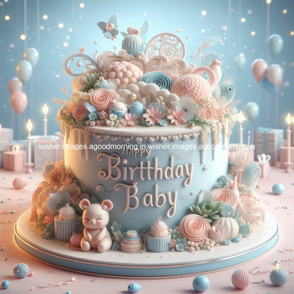 happy birthday name happy birthday baby beautiful background with cakes