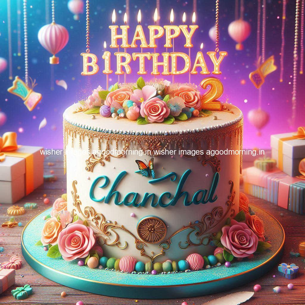 happy birthday name happy birthday chanchal happy brithday girl beautiful background with cakes