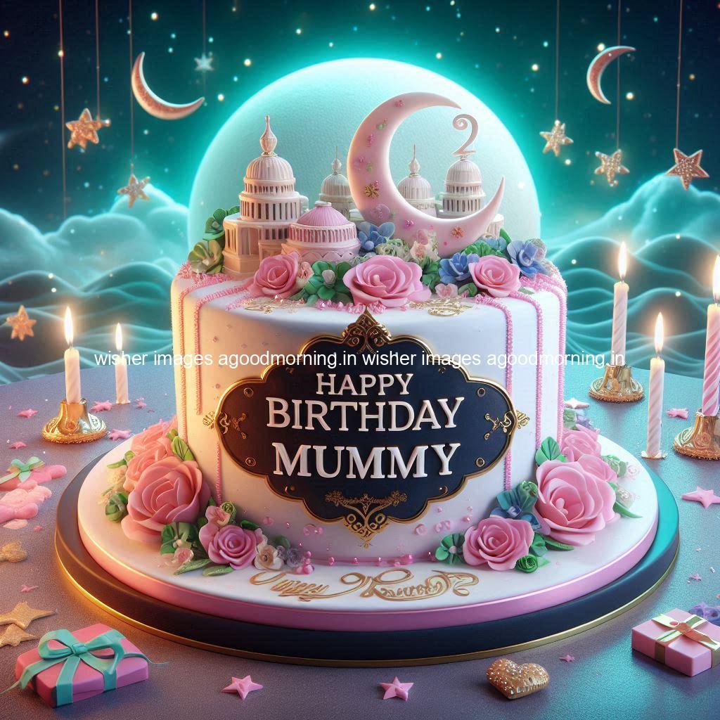 happy birthday name happy birthday mummy mom beautiful background with cakes ()