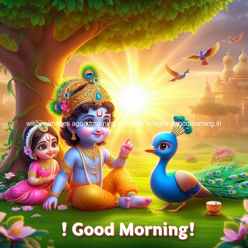 krishna-cartoon-images-hd-wallpapers-beautiful-garden-with-sun-rise-behind-he-krishna-ji-with-peacock-are-seating-100-960x960 105+ krishna Cartoon Images HD Wallpapers Free Download