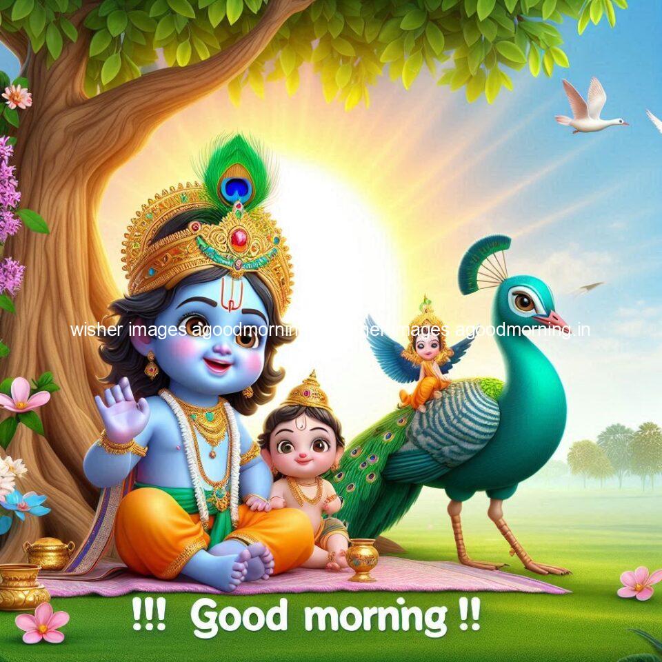 krishna-cartoon-images-hd-wallpapers-beautiful-garden-with-sun-rise-behind-he-krishna-ji-with-peacock-are-seating-11-960x960 105+ krishna Cartoon Images HD Wallpapers Free Download