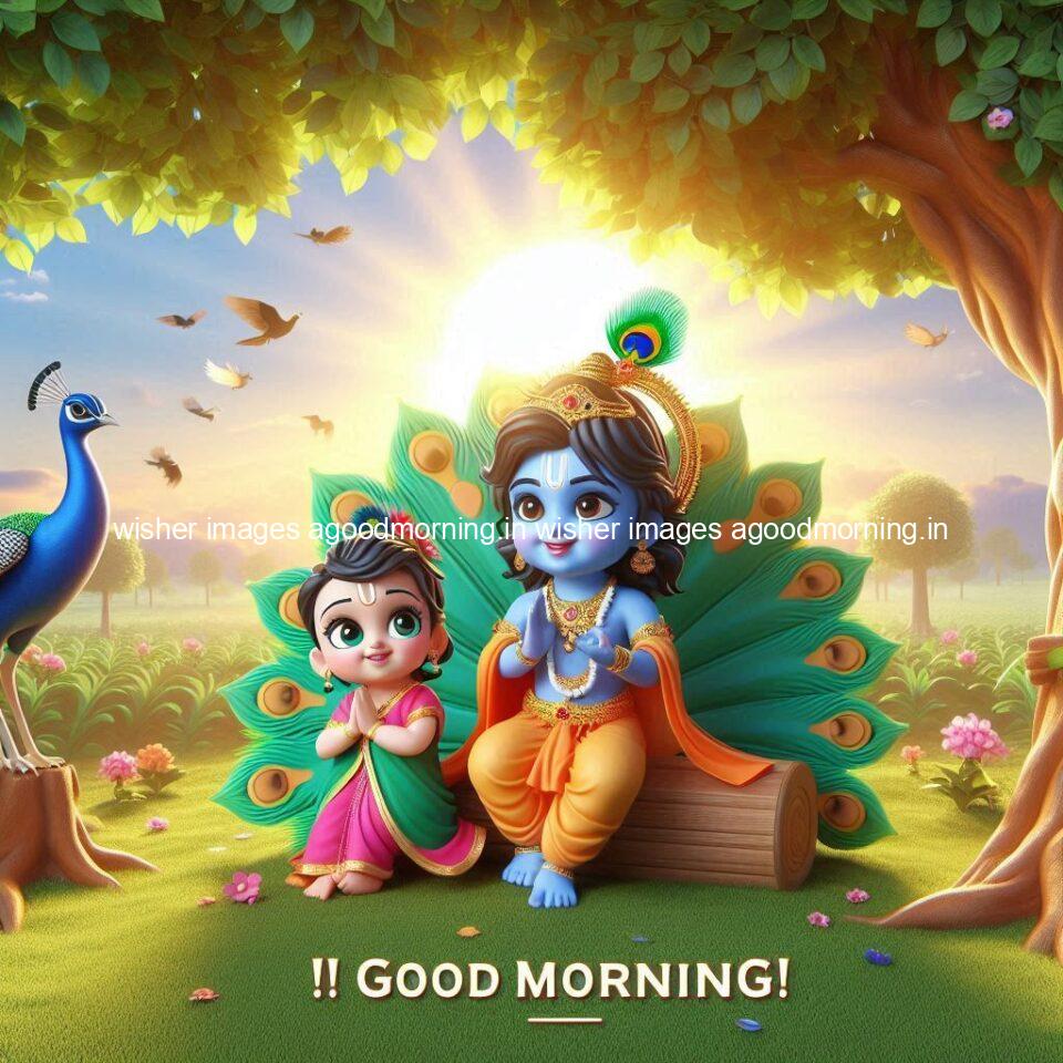 krishna-cartoon-images-hd-wallpapers-beautiful-garden-with-sun-rise-behind-he-krishna-ji-with-peacock-are-seating-13-960x960 105+ krishna Cartoon Images HD Wallpapers Free Download