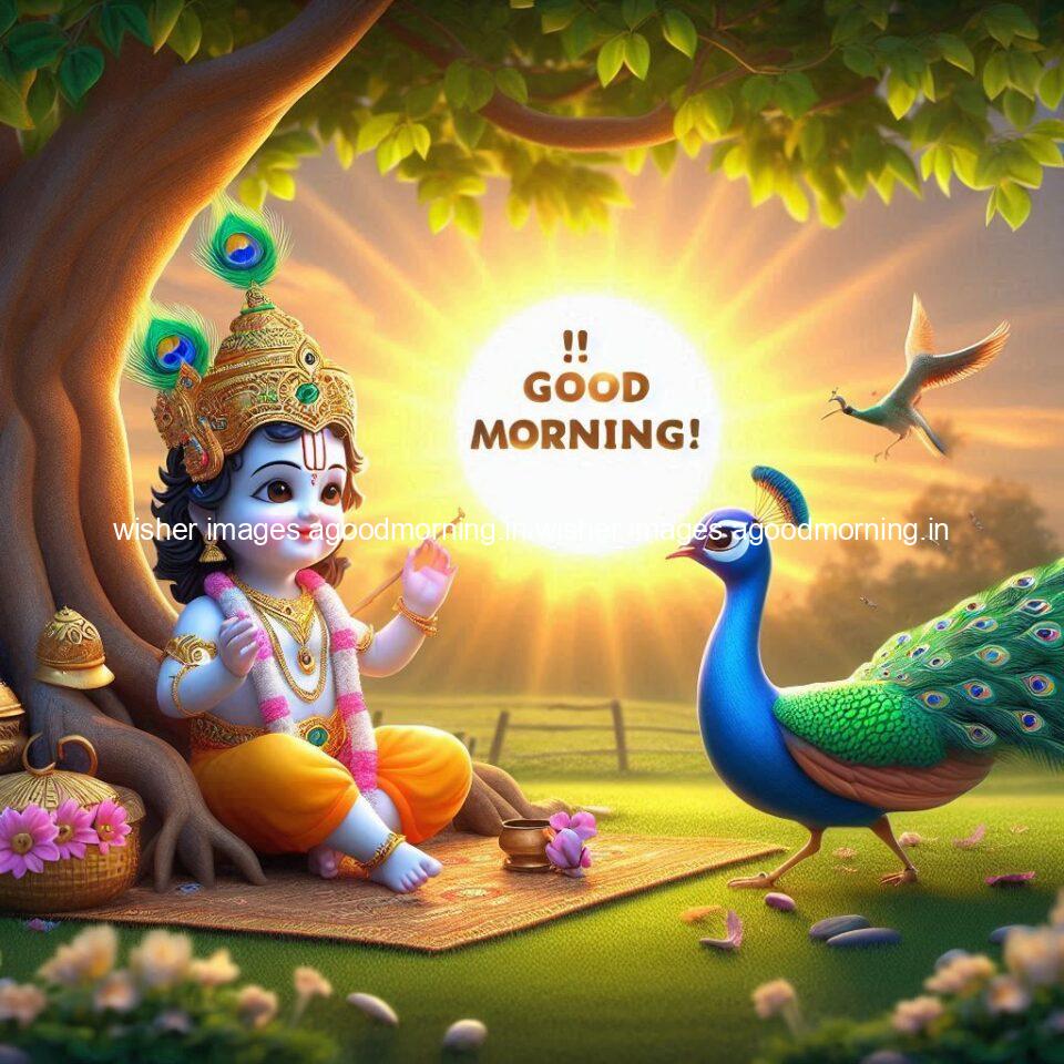 krishna-cartoon-images-hd-wallpapers-beautiful-garden-with-sun-rise-behind-he-krishna-ji-with-peacock-are-seating-28-960x960 105+ krishna Cartoon Images HD Wallpapers Free Download