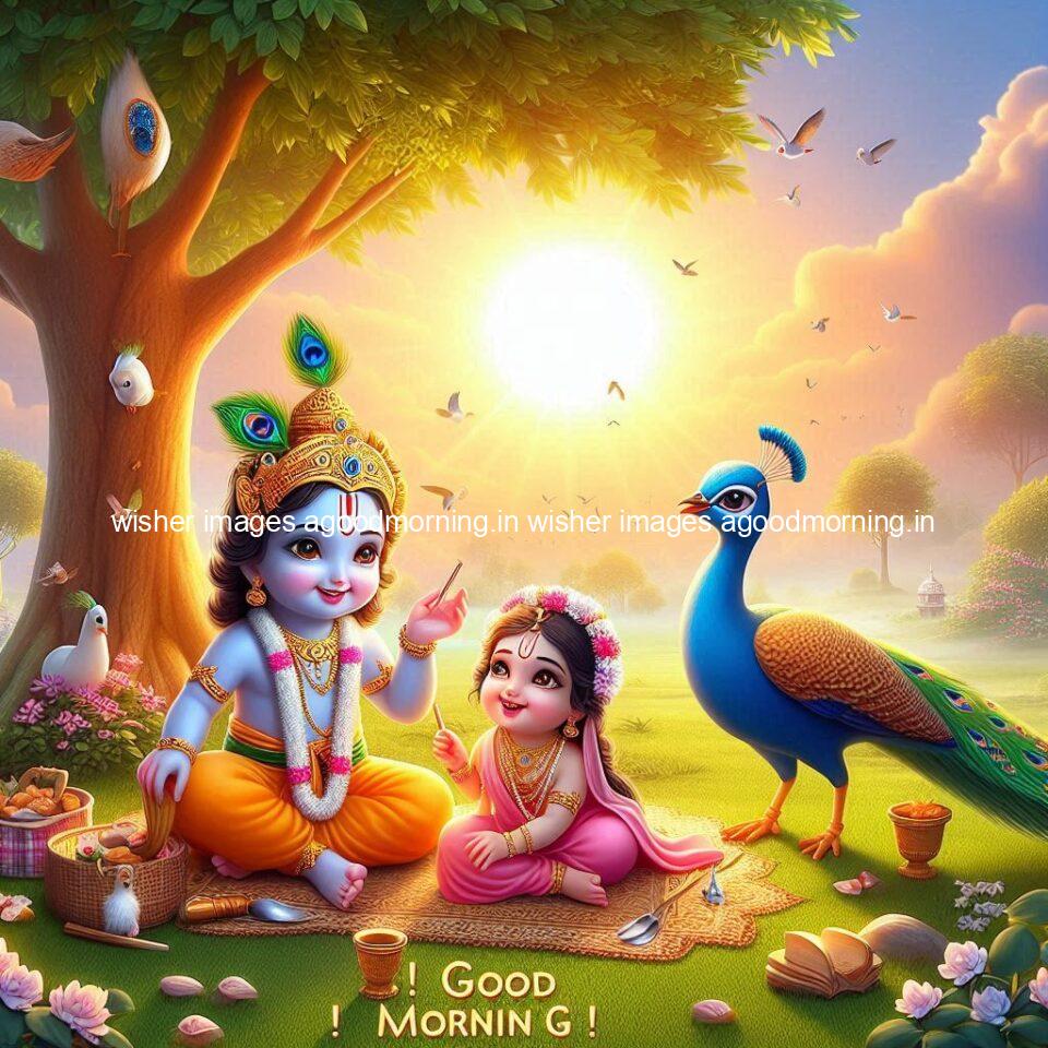 krishna-cartoon-images-hd-wallpapers-beautiful-garden-with-sun-rise-behind-he-krishna-ji-with-peacock-are-seating-45-960x960 105+ krishna Cartoon Images HD Wallpapers Free Download