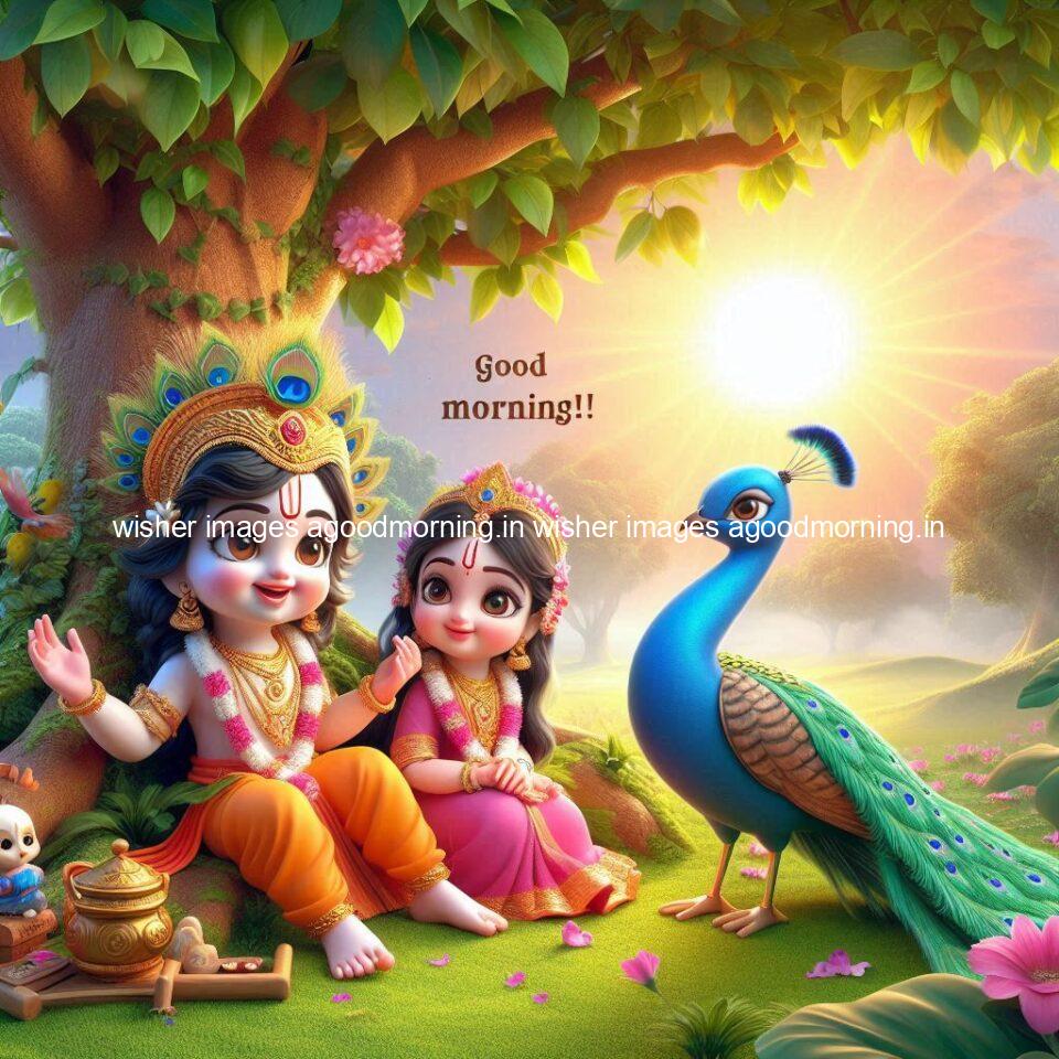 krishna-cartoon-images-hd-wallpapers-beautiful-garden-with-sun-rise-behind-he-krishna-ji-with-peacock-are-seating-53-960x960 105+ krishna Cartoon Images HD Wallpapers Free Download