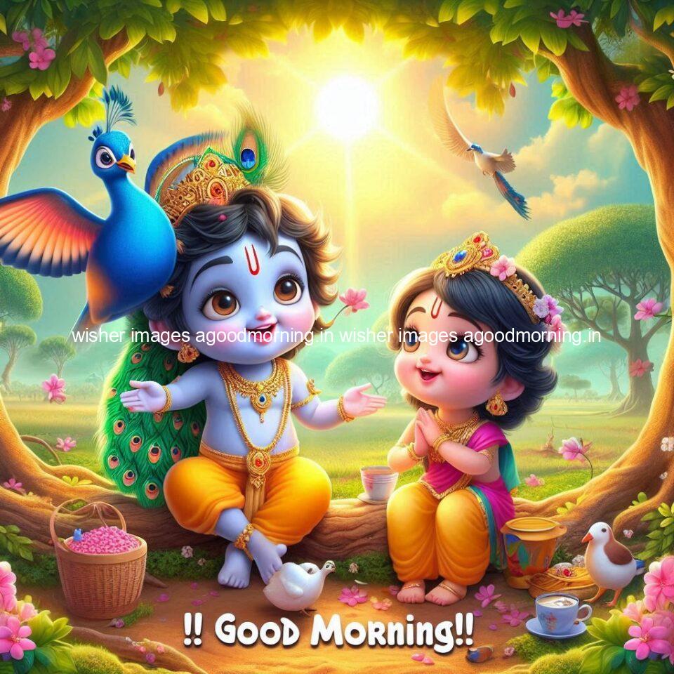 krishna-cartoon-images-hd-wallpapers-beautiful-garden-with-sun-rise-behind-he-krishna-ji-with-peacock-are-seating-54-960x960 105+ krishna Cartoon Images HD Wallpapers Free Download