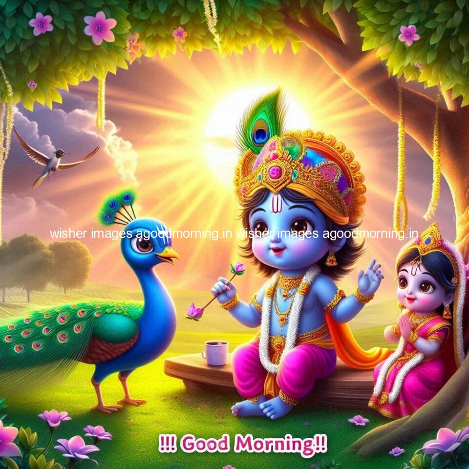 krishna-cartoon-images-hd-wallpapers-beautiful-garden-with-sun-rise-behind-he-krishna-ji-with-peacock-are-seating-67-960x960 105+ krishna Cartoon Images HD Wallpapers Free Download