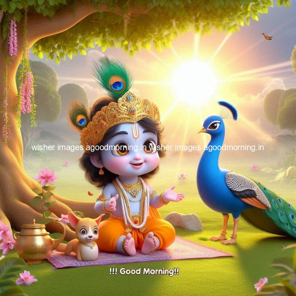 krishna-cartoon-images-hd-wallpapers-beautiful-garden-with-sun-rise-behind-he-krishna-ji-with-peacock-are-seating-69-960x960 105+ krishna Cartoon Images HD Wallpapers Free Download