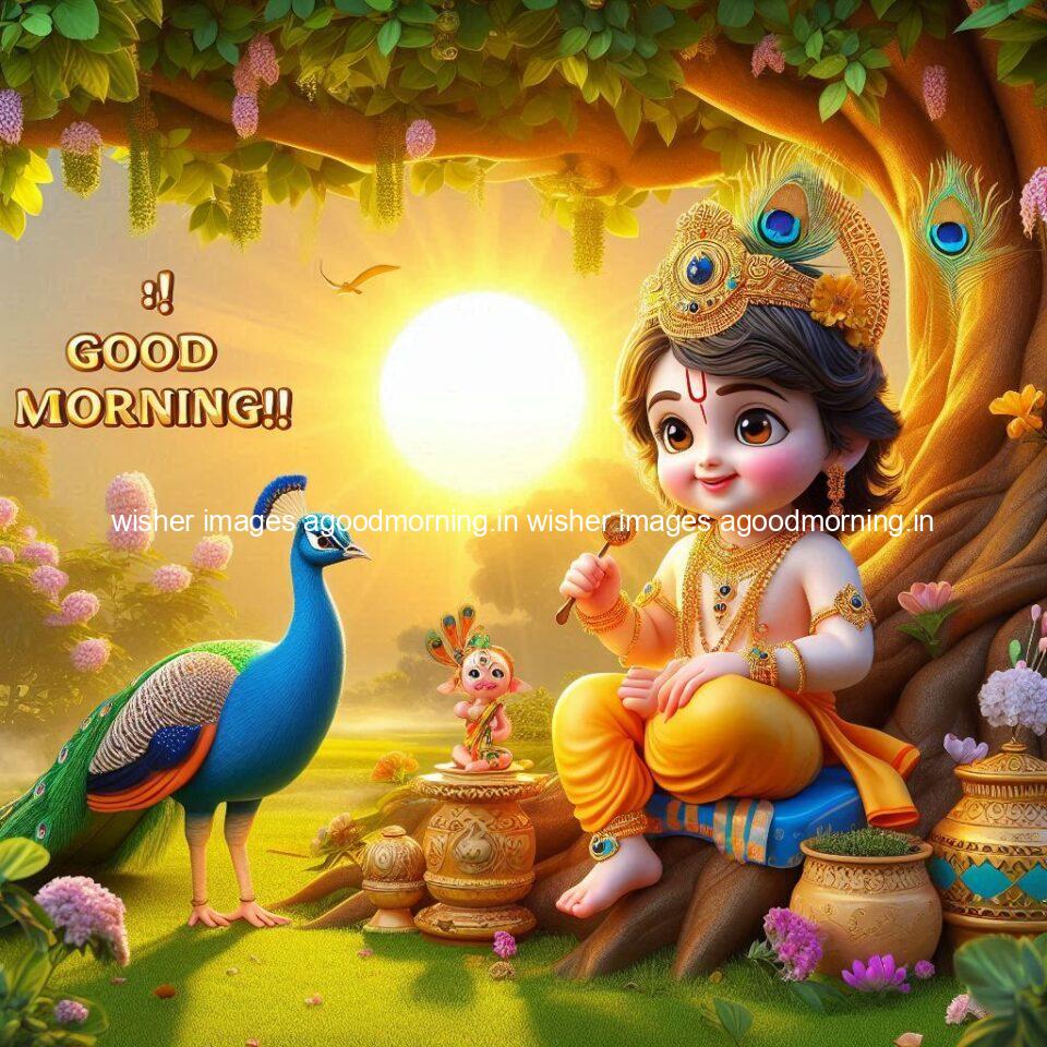 krishna-cartoon-images-hd-wallpapers-beautiful-garden-with-sun-rise-behind-he-krishna-ji-with-peacock-are-seating-77-960x960 105+ krishna Cartoon Images HD Wallpapers Free Download