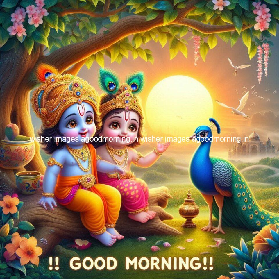 krishna-cartoon-images-hd-wallpapers-beautiful-garden-with-sun-rise-behind-he-krishna-ji-with-peacock-are-seating-79-960x960 105+ krishna Cartoon Images HD Wallpapers Free Download