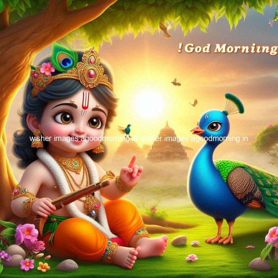 krishna-cartoon-images-hd-wallpapers-beautiful-garden-with-sun-rise-behind-he-krishna-ji-with-peacock-are-seating-80-960x960 105+ krishna Cartoon Images HD Wallpapers Free Download