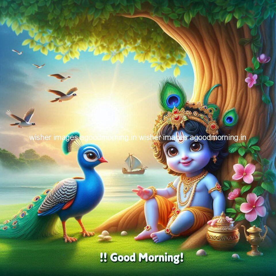 krishna-cartoon-images-hd-wallpapers-beautiful-garden-with-sun-rise-behind-he-krishna-ji-with-peacock-are-seating-92-960x960 105+ krishna Cartoon Images HD Wallpapers Free Download