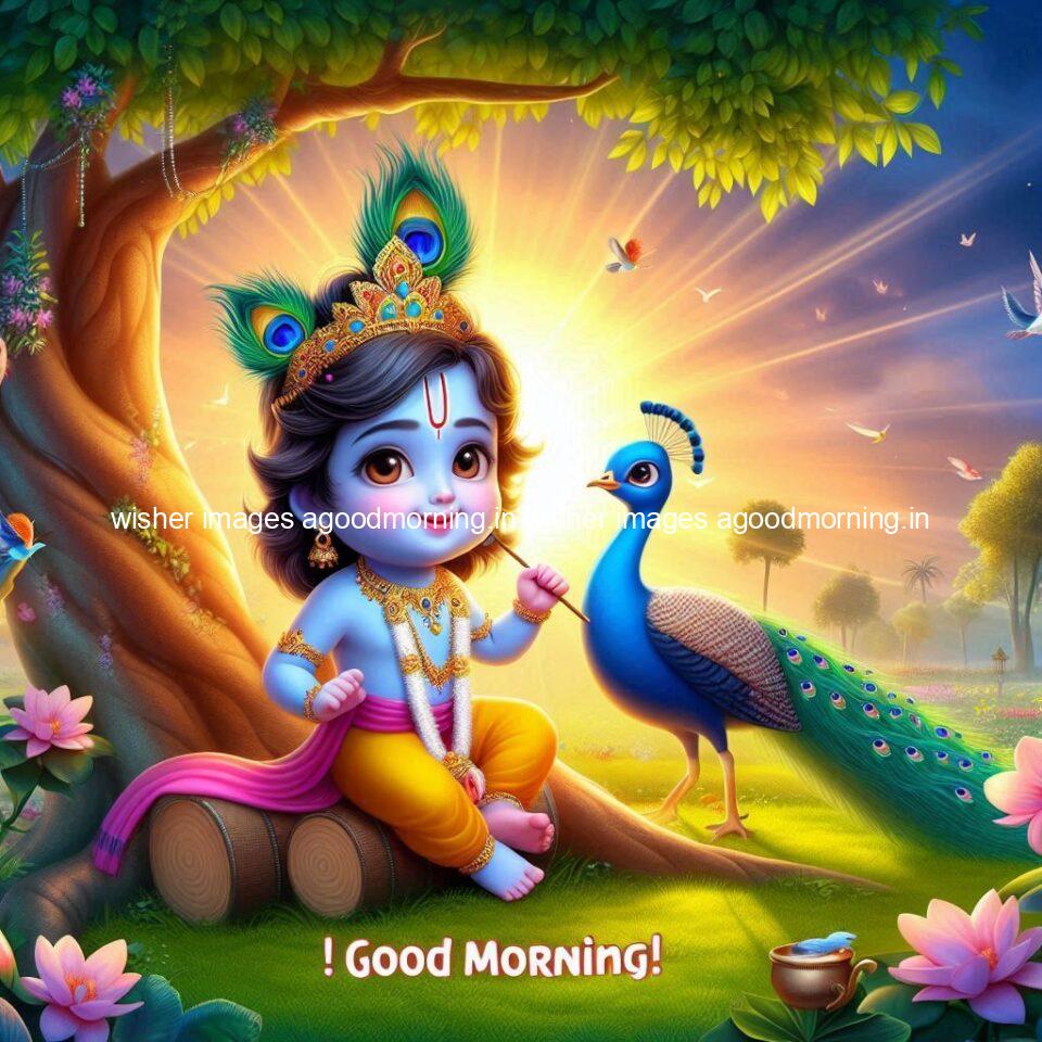 krishna-cartoon-images-hd-wallpapers-beautiful-garden-with-sun-rise-behind-he-krishna-ji-with-peacock-are-seating-97-960x960 105+ krishna Cartoon Images HD Wallpapers Free Download