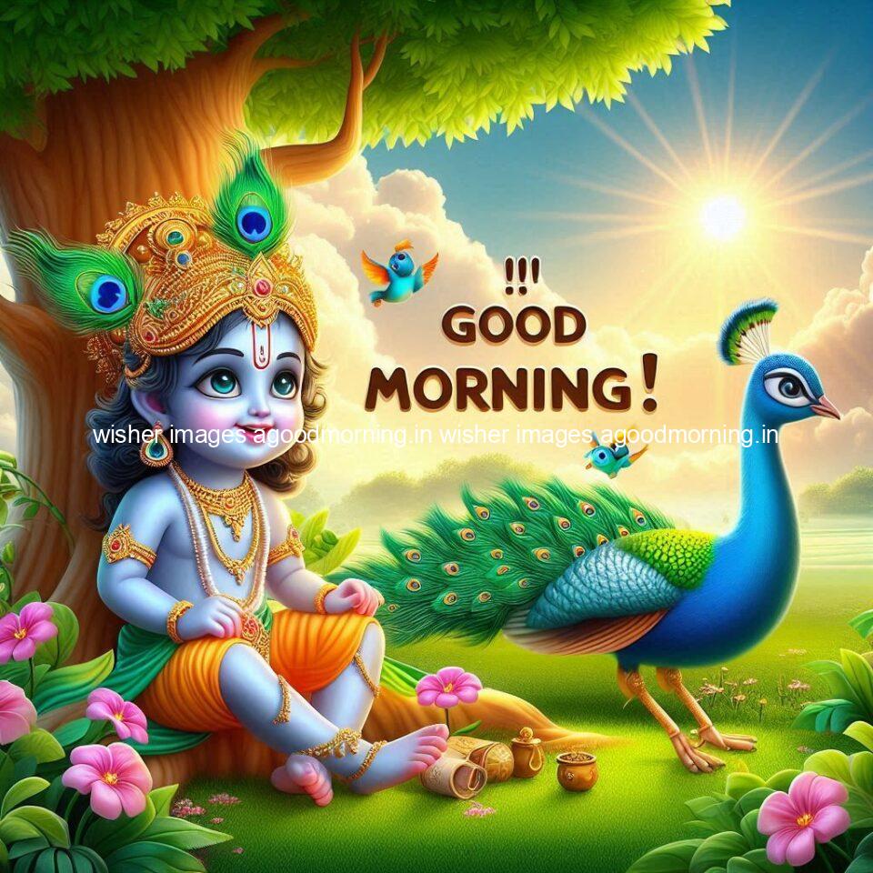 krishna-cartoon-images-hd-wallpapers-beautiful-garden-with-sun-rise-behind-he-krishna-ji-with-peacock-are-seating-99-960x960 105+ krishna Cartoon Images HD Wallpapers Free Download