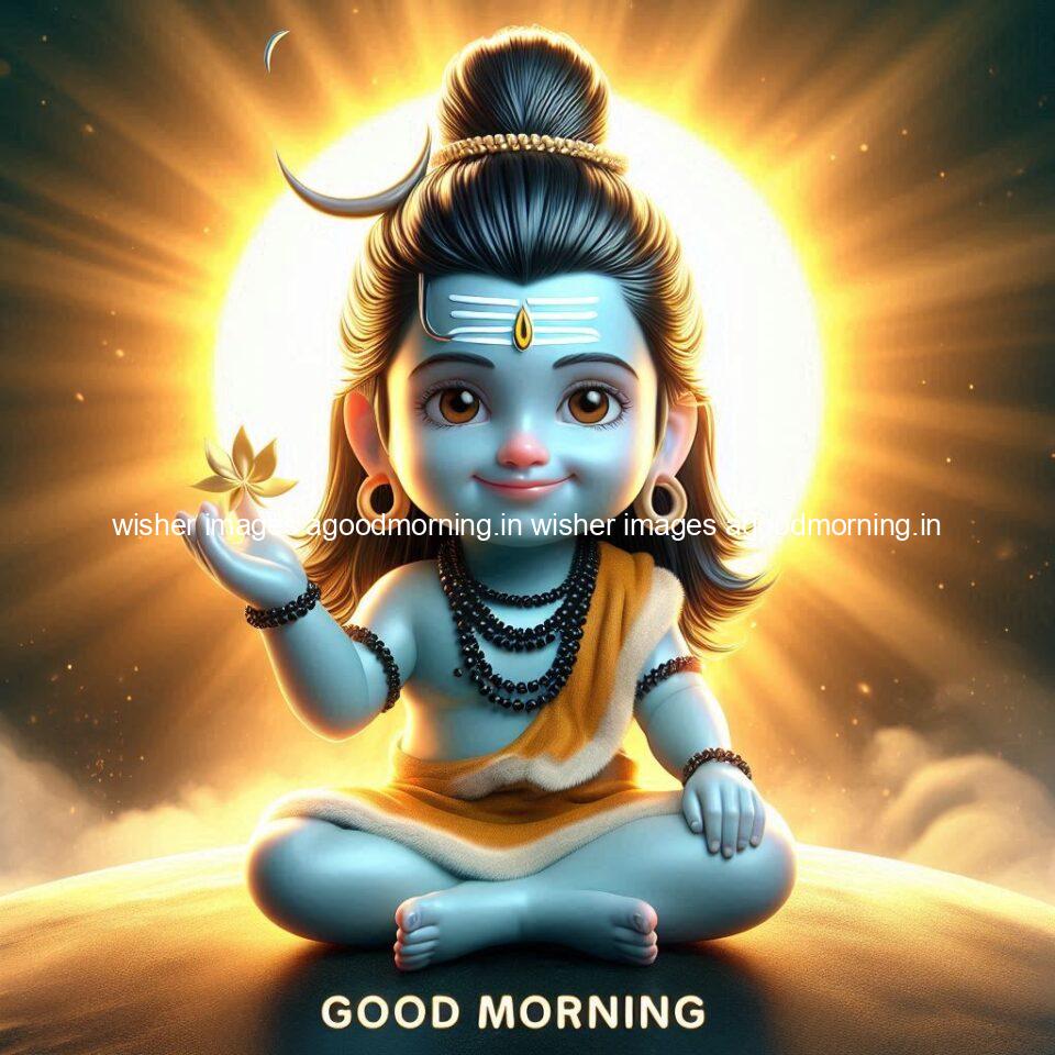 120+ Load shiva Good morning images Free Download & Share 10 load shiva kids good morning shiv images beautiful background behind the shiva sun is placed ()