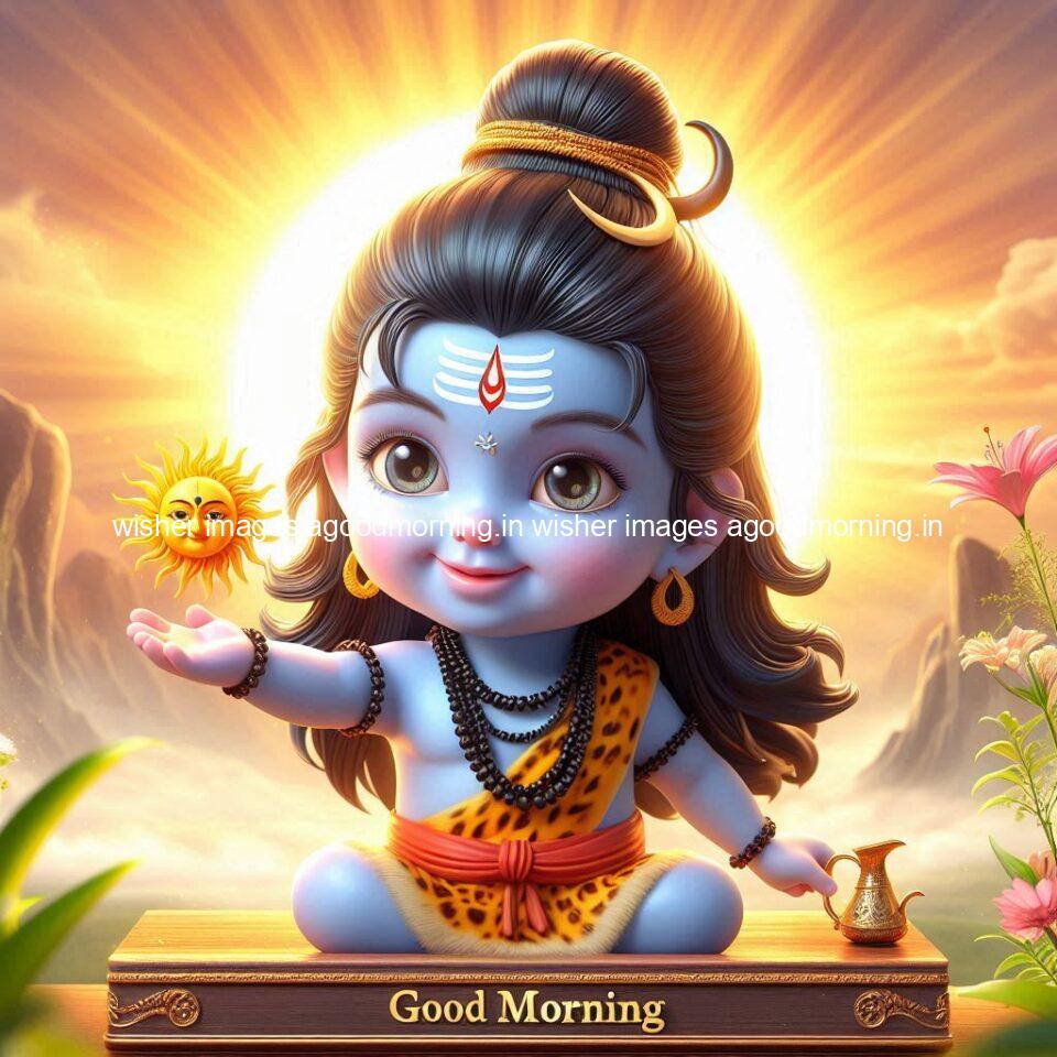 120+ Load shiva Good morning images Free Download & Share 12 load shiva kids good morning shiv images beautiful background behind the shiva sun is placed ()