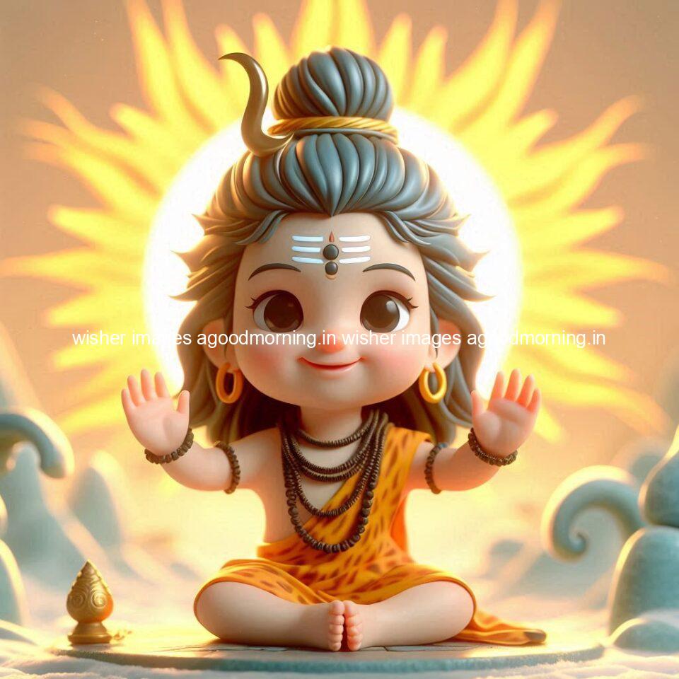 120+ Load shiva Good morning images Free Download & Share 25 load shiva kids good morning shiv images beautiful background behind the shiva sun is placed ()